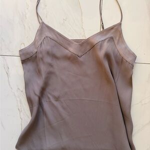 fab'rik Satin Camisole - dusty purple/taupe size Med NWT